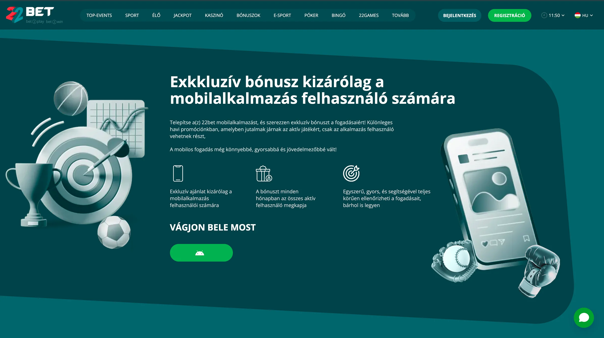 22Bet alkalmazás